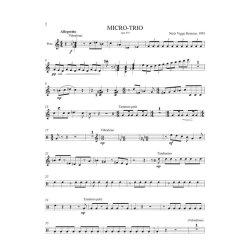 Niels Viggo Bentzon: Micro-Trio (Score &amp; parts)