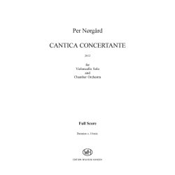 Per Nrgrd: Cantica Concertante (Score)