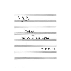 Niels Viggo Bentzon: Duettino OP.343 (Player's score)