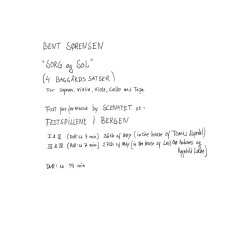Bent Srensen: Sorg Og Sol (Score)