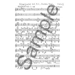 Pelle Gudmundsen-Holmgreen: String Quartet No.2 'Quartetto Facile' (Parts)