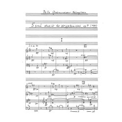 Pelle Gudmundsen-Holmgreen: String Quartet No.3 "Five Small Studies" (Score)