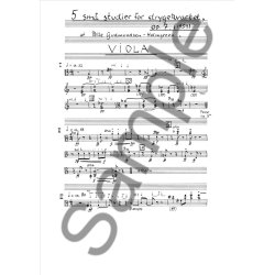 Pelle Gudmundsen - Holmgreen: String Quartet No.6 "5 Small Studies" (Parts)