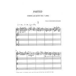 Pelle Gudmundsen-Holmgreen: String Quartet No.7 "Parted" (Score)
