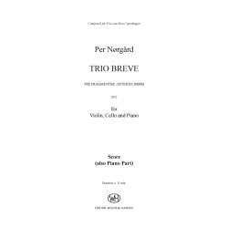 Per Nrgrd: Trio Breve (Score and parts)