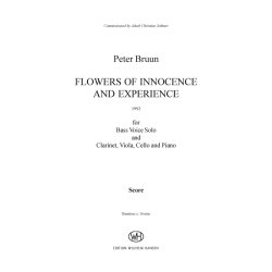 Peter Bruun: Flowers Of Innocence and Experience (score)