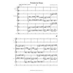 Sunleif Rasmussen: Prelude For Brass (Score)