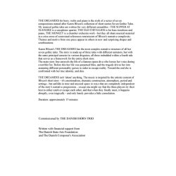 Niels Marthinsen: The Dreamers (Score/Parts)