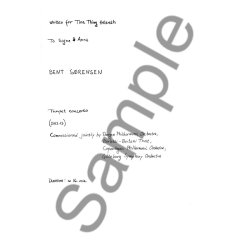 Bent S&oslash;rensen: Trumpet Concerto