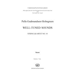 Pelle Gudmundsen-Holmgreen: String Quartet No. 14 'Well-Tuned Sounds' (Score)