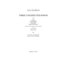ARNE NORDHEIM THREE UNEXPECTED SONGS SC