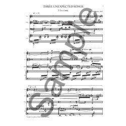 ARNE NORDHEIM THREE UNEXPECTED SONGS SC