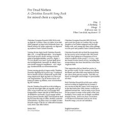 Per Drud Nielsen: A Christina Rosetti Song Book