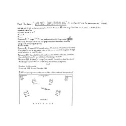 Poul Ruders: Wind-Drumming (Score)