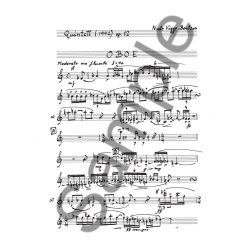 Niels Viggo Bentzon: Quintett Op.12 (Parts)