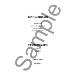 Bent Lorentzen: V&aelig;rkliste Og Bibliografi Lars Ole Bonde
