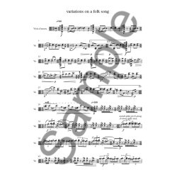 Peter Bruun: Variations On A Folk Song (Viola D'Amore Solo)