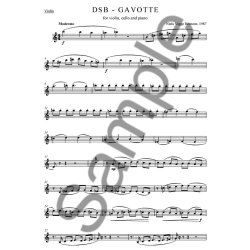 Niels Viggo Bentzon: DSB-Gavotte For Piano Trio Op. 514