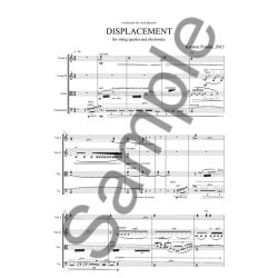 Karsten Fundal: Displacement For String Quartet (Score)