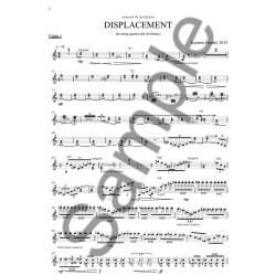 Karsten Fundal: Displacement For String Quartet (Parts)