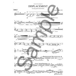 Karsten Fundal: Displacement For String Quartet (Parts)