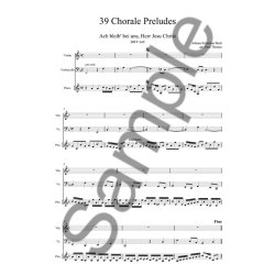J.S. Bach: 39 Chorale Preludes Transcribed by Fred Thomas (Player's Score)