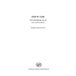 Niels W. Gade: Ved Solnedgang Op. 46 (Vocal Score)