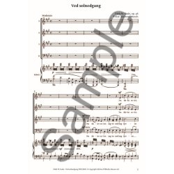 Niels W. Gade: Ved Solnedgang Op. 46 (Vocal Score)