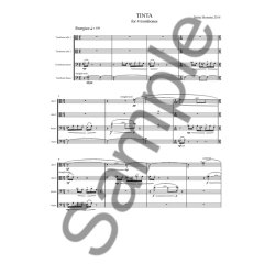 Britta Bystr&ouml;m: Tinta - For Four Trombones (Score)