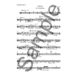 Britta Bystr&ouml;m: Tinta - For Four Trombones (Parts)