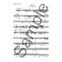Britta Bystr&ouml;m: Tinta - For Four Trombones (Parts)