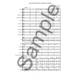 Koppel Concerto For Vln/Sax/Orch Sc