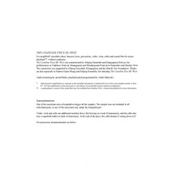 Juliana Hodkinson: The Coastline Piece III: West (Score)