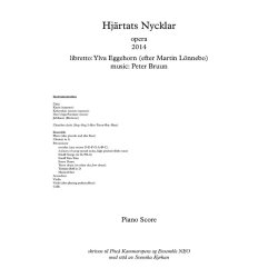 Peter Bruun: Hj&auml;rtats Nycklar (Vocal Score)