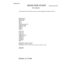 Britta Bystr&ouml;m: Segelnde Stadt (Score)