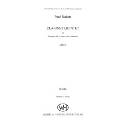 Poul Ruders: Clarinet Quintet (Score)