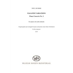 Poul Ruders: Paganini Variations - Piano Concerto No.3 (Score)