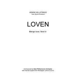 Henrik Hellstenius: Loven (Score)
