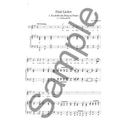 Rued Langgaard: F&uuml;nf Lieder (Voice and Piano)