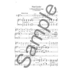 Rued Langgaard: F&uuml;nf Lieder (Voice and Piano)