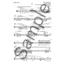 Hans Abrahamsen: Double Concerto for Violin, Piano and String Orchestra (Violin Solo)