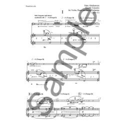 Hans Abrahamsen: Double Concerto for Violin, Piano and String Orchestra (Piano Solo)