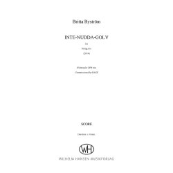 Britta Bystr&ouml;m: Inte-Nudda-Golv (Score/Parts)