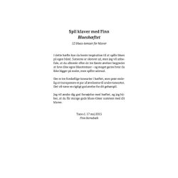 Finn Kornebk: Spil klaver med Finn - Blueshftet (Piano Tutor)