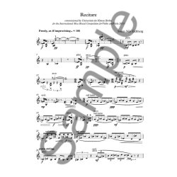 S&oslash;ren Nils Eichberg: Recitare (Violin Solo)