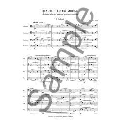 Bo Holten: Trombone Quartet (Score)
