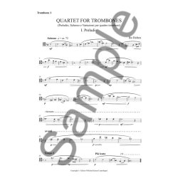 Bo Holten: Trombone Quartet (Parts)