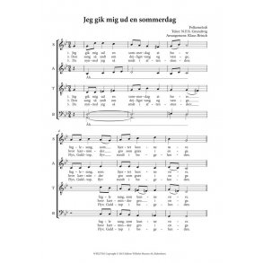 Klaus Brinch (Arr.): Jeg Gik Mig Ud En Sommerdag (Choral Score)