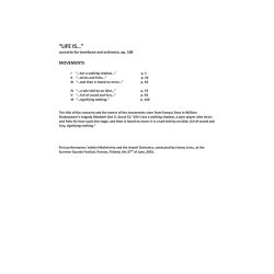 Jouni Kaipainen: 'Life Is...' - Concerto For Trombone And Orchestra Op. 100 (Score)