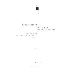 Carl Nielsen: Suite For String Orchestra Op.1 (Score)